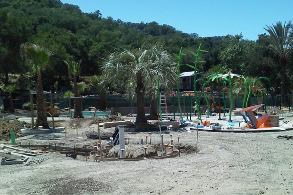 Gilroy Gardens water oasis made by Don Chapin